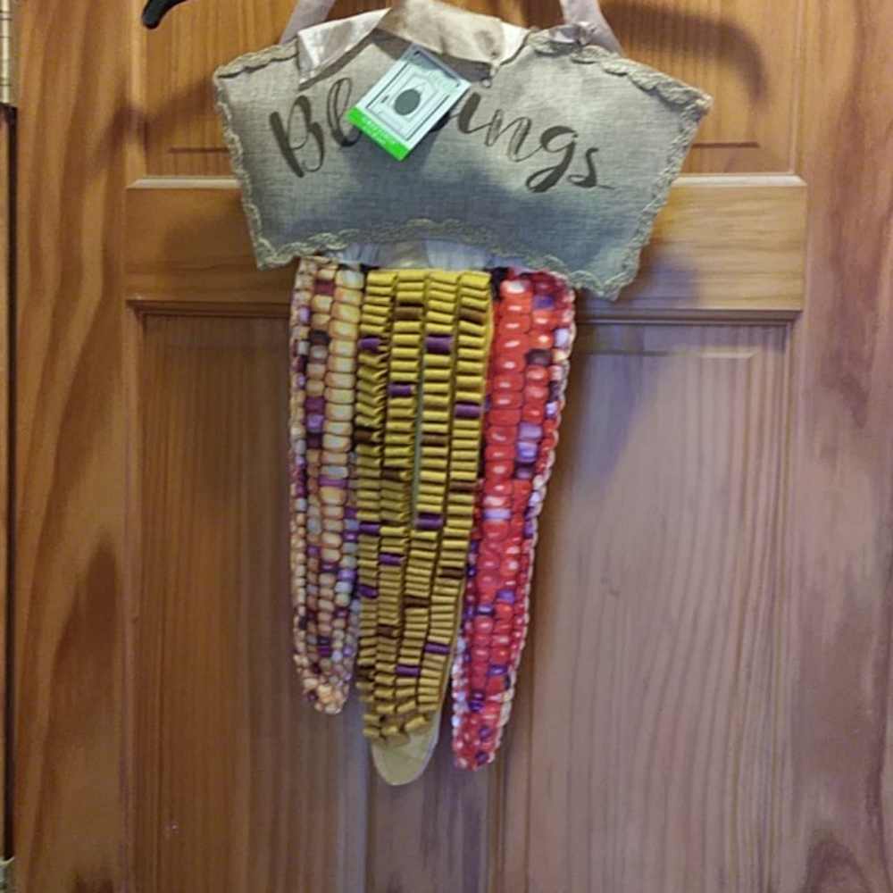 Harvest Door Decor Corn